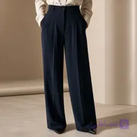 شلوار زنانه سیلک مشکی پشت کش قد 100 سایز 44