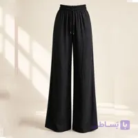 شلوار زنانه سیلک مشکی قد110