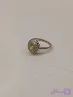 انگشتر نقره زبرجد (پریدوت) کد050