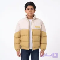 کاپشن پفکی باکسی پسرانه نسکافه ای