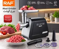 چرخ گوشت RAF مدل R.3375 | موتور قدرتمند 1000 وات با تیغه استیل ضدزنگ