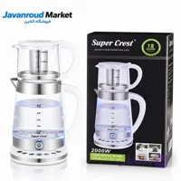 چای ساز سوپر کرست شیشه‌ای مدل SCT-4001