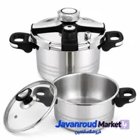 ست زودپز و قابلمه زیو مدل ZPC-1651S07 با ظرفیت ۷ و ۵ لیت