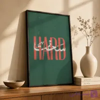 قاب عکس تایپوگرافی HARD – ترکیب فارسی و انگلیسی