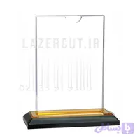 استند رومیزی پایه طلایی