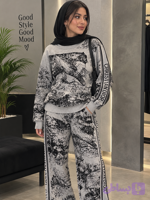 ست بافت زنانه طرح‌دار وارداتی مناسب سایز ۳۸تا۴۰