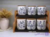 پاسماوری و جاادویه ایی قلم ابی گل و پرنده بدون استند
