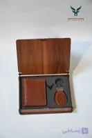 نیم ست چرم طبیعی مدل آرا