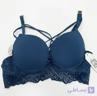 سوتین اسفجی فنردار رنگ آبی   کاپ B.