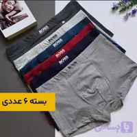 شورت نیم پا مردانه Boos نخ پنبه بسته 6 عددی