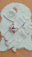 شال و کلاه دستبافت گربه ای
