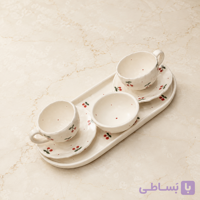 ست قهوه‌خوری طرح آلبالو | سرو قهوه و دسر با طراحی فانتزی و خاص