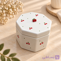 شکلات‌خوری سرامیکی طرح گیلاس