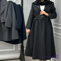 کت دامن زنانه دیپلمات رنگ مشکی طوسی سورمهای سایز 1 و 2