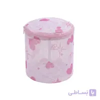 کیف شستشو لباس زیر طرح قلب توری زیپدار