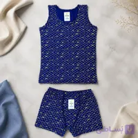 ست رکابی و شورت پسرانه نخی برند گونش (طرح‌های متنوع)