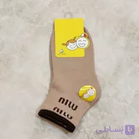 جوراب نیم ساق بچه‌گانه نخ پنبه دو رنگ (رنگ‌بندی متنوع) | 1تا 11 سال