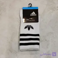 جوراب ساقدار اسپرت طرح سه خط | کش انگلیسی نخ پنبه