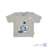 بلوز آستین حلقه ای پسرانه مانی نی طرح خرس آبی