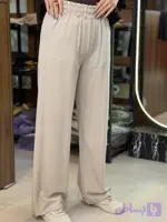 شلوار لینن کمرکش نیمبگ
