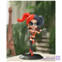 فیگور کیوپاسکت هارلی کویین موی قرمز و مشکی Harley Quinn