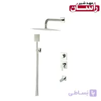 شیر توکار حمام راسان مدل ویوات فلت کلاس1