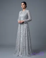 پارچه تور مجلسی سنگ‌دوزی و پولک‌دوزی دست‌دوز (عرض ۱.۴۰ متر)