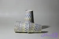 لیوان کاغذی یکبار مصرف طرح زیگزاگ