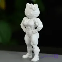 مجسمه هلو کیتی بدنساز | Hello Kitty Gym