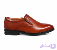 کفش چرم مردانه مجلسی بی بند ،مدل فوکو ،زیره ترمو