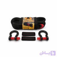 طناب بکسل و نجات خودرو سافاری مدل TOW ROPE طول ۹ متر ظرفیت ۱۴ تن