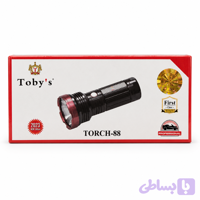 چراغ قوه شارژی توبیز مدلToby’s TORCH-۸8(ارسال رایگان )