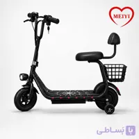 اسکوتر برقی دسته دار مینی برند MEIYI KP-XXH | خرید اسکوتر برقی با صندلی و سبد