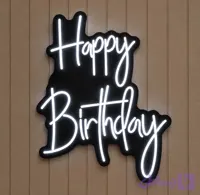 نئون طرح happy birthday