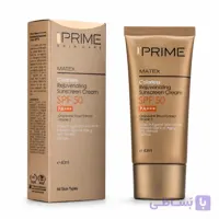 کرم ضد آفتاب بی رنگ جوان‌کننده پرایم SPF50 مدل Matex حجم 40میل