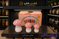 نمکدان قارچ سرامیکی تک کارتون