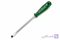 پیچ گوشتی دوسو 6×150 کروم وانادیوم دسته سبز | پیچ گوشتی تخت