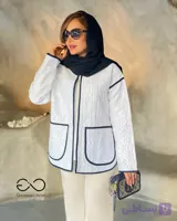 مانتو زنانه  ژاکارد ترک مدل ماربل