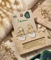 گوشواره زنانه مادر مروارید برند i am کد 102005128