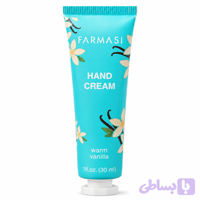 کرم مرطوب کننده دست و صورت فارماسی FARMASI مدل WARM VANILLA حجم ۳۰ میلی لیتر