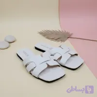 صندل زنانه سفید پوست ماری SHEIN بدون بند (پاپوش تابستانه)