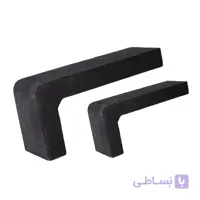 آجر نسوز ال گرد 20*10 مشکی قطر 8 | آکو آجر