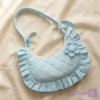 کیف دوشی چهارخانه دورچین‌دار