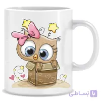 ماگ سرامیکی طرح جغد فانتزی داخل جعبه