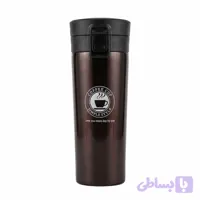 تراول ماگ استیل صافی‌دار ۲ جداره مدل Coffee Cup | گنجایش ۰.۵ لیتر