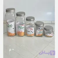 بانکه مربع شیشه ای درب فلزی