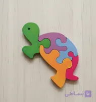 پازل چوبی رنگی وودیاهوم مدل لاکپشت