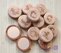 آینه تاشو جیبی وودیاهوم سوخته نگاری
