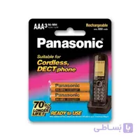 باتری نیم قلمی تلفن بی سیم پاناسونیک مدل AAA-550 بسته دو عددی