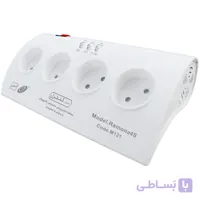 محافظ 4 خانه کامپیوتر با کابل 1/5 متری نمودار کنترل مدل رامونا کد M121